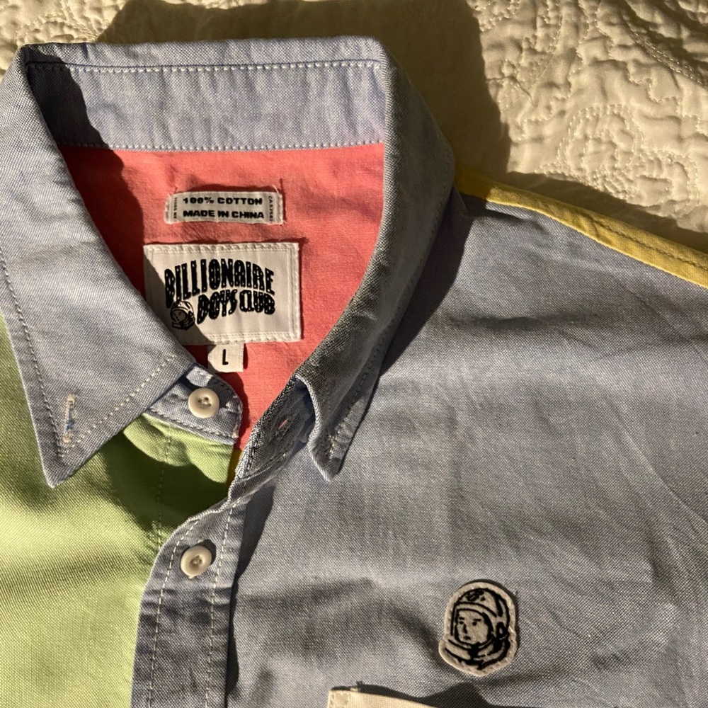 BBC Multi color poli long sleeve lightweight shirt